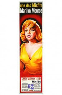 The Misfits Movie Poster Art Print showcasing classic cinema.
