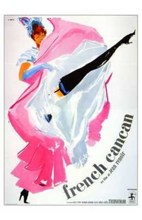 Vibrant French Can Can Movie Poster Print showcasing lively dance scene.