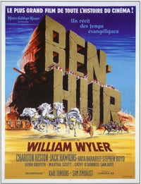 Ben Hur Movie Poster - Classic film artwork featuring epic imagery