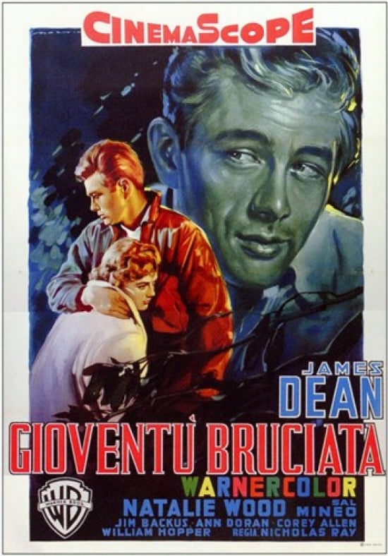 Rebel Without a Cause Movie Poster Print featuring iconic film imagery.