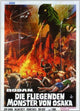 Rodan Movie Poster Print featuring the iconic creature from the classic film.