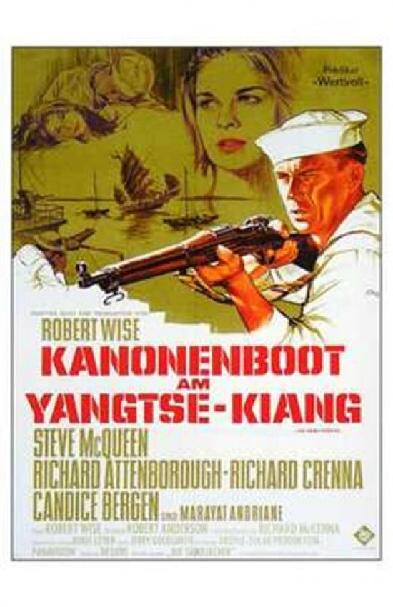 Sand Pebbles Movie Poster Art Print featuring classic film imagery.