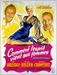 Born Yesterday Movie Poster Print featuring iconic imagery from the film.