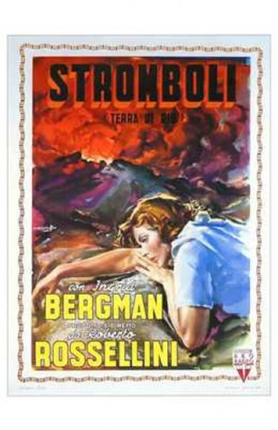 Stromboli Movie Poster Print showcasing iconic film imagery