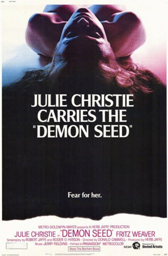 Demon Seed Movie Poster Print showcasing a classic horror film.