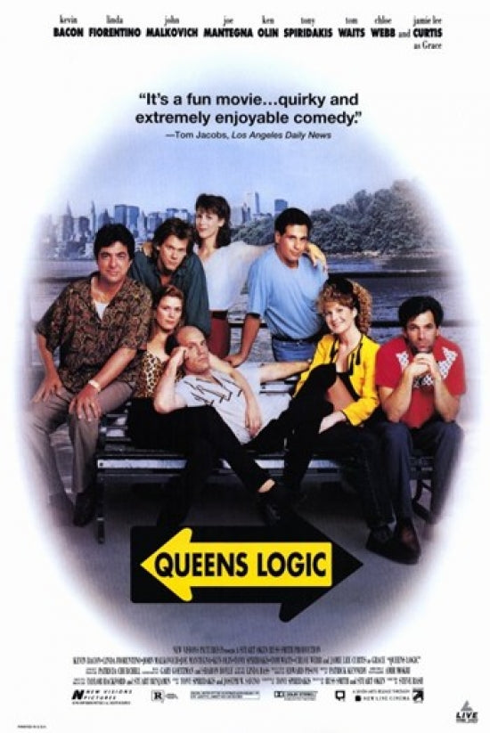 Queens Logic Movie Poster Print featuring vibrant colors and cinematic design.