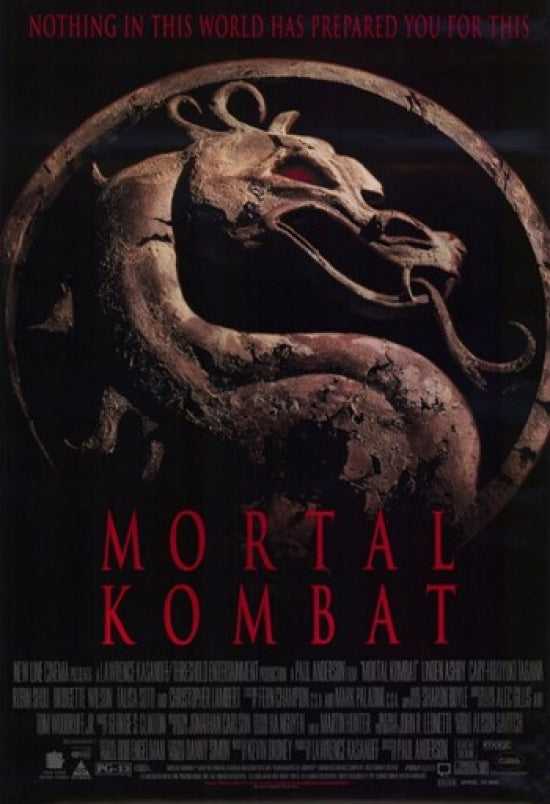 Mortal Kombat Movie Poster Print showcasing iconic characters