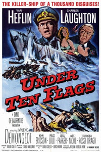 Under Ten Flags Movie Poster Print showcasing cinematic artwork.