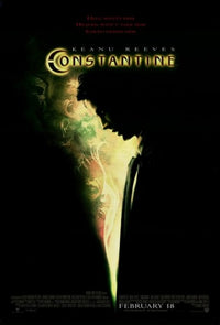 Constantine Movie Poster Print featuring supernatural imagery.