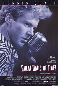 Great Balls of Fire Movie Poster featuring vibrant design