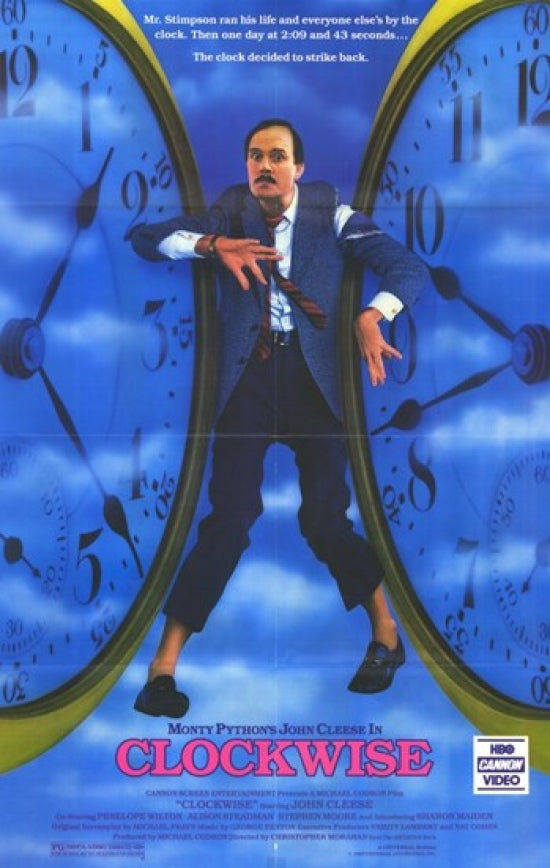 Clockwise Movie Poster Print showcasing classic cinema themes.