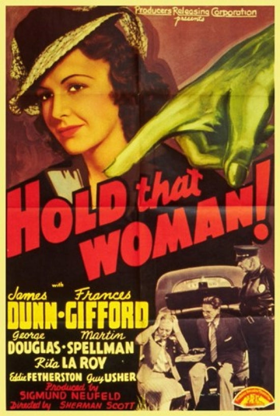 Hold That Woman Movie Poster Print showcasing vintage film art.