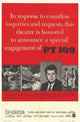 Pt 109 movie poster print showcasing historical military theme.