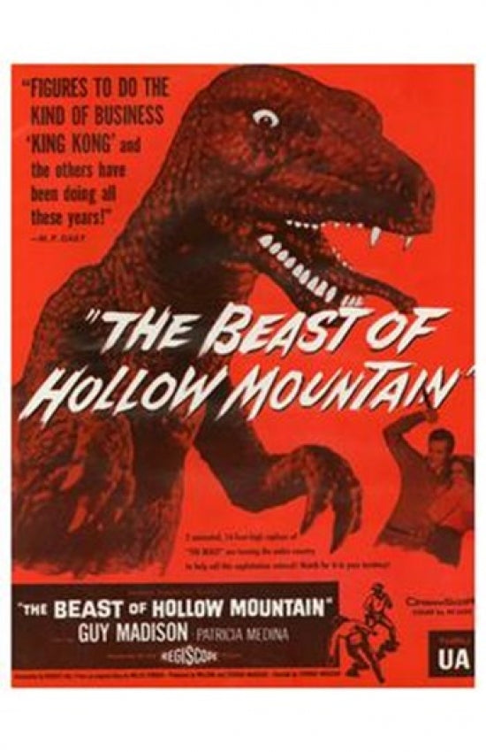 Beast of Hollow Mountain Movie Poster showcasing vintage film art.