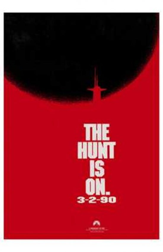 The Hunt for Red October Movie Poster Print showcasing thrilling naval warfare imagery.