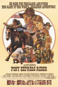 Pony Express Rider Movie Poster Print capturing the spirit of adventure.