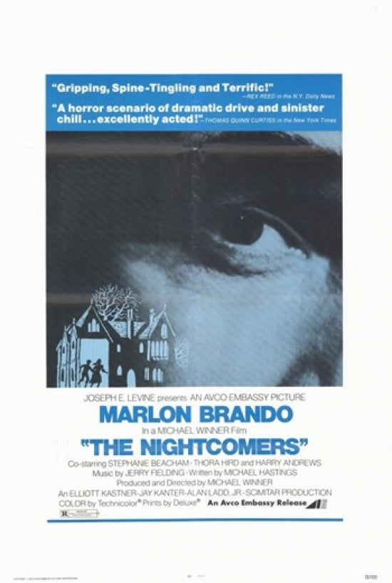The Nightcomers Movie Poster Print showcasing haunting cinematic art.