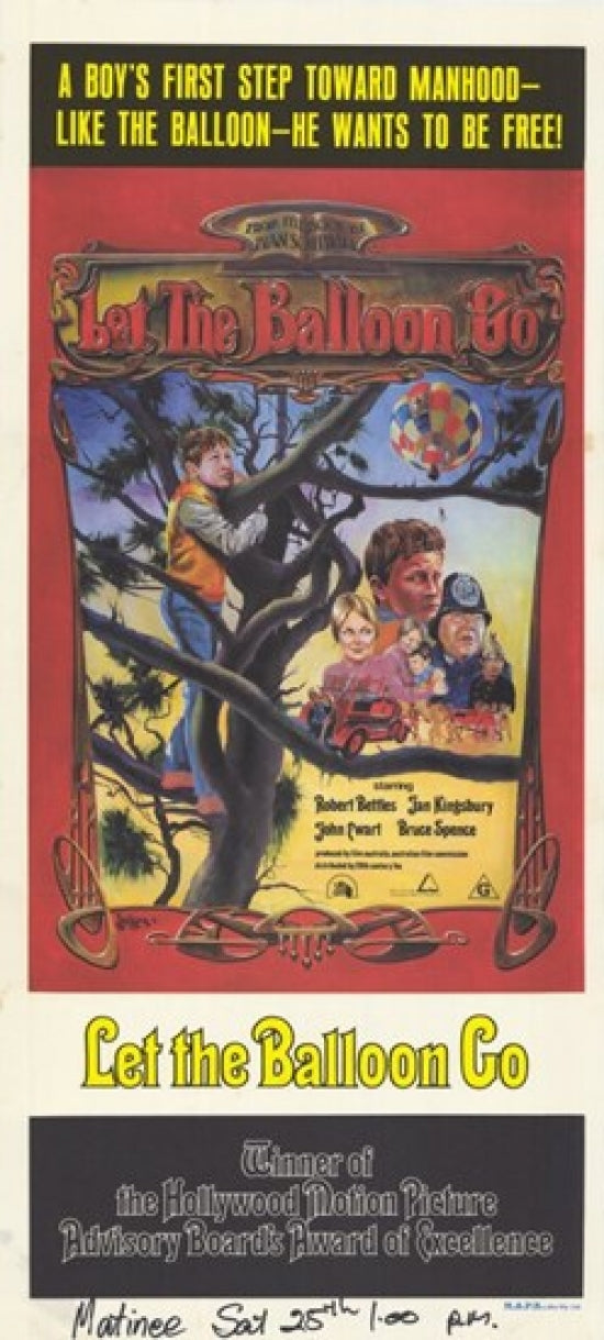 Let the Balloon Go Movie Poster Print featuring vibrant artwork.