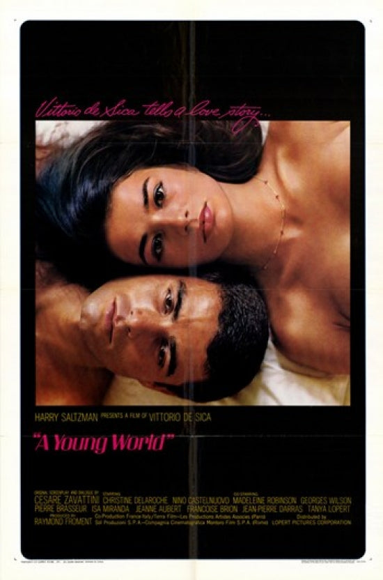 A Young World Movie Poster Print showcasing vibrant imagery.