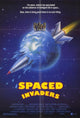 Spaced Invaders Movie Poster featuring colorful design and sci-fi elements.