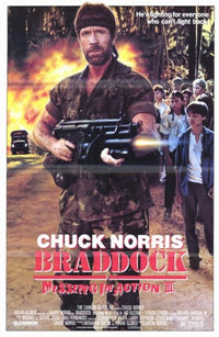 Braddock: Missing in Action 3 Movie Poster featuring action scenes.