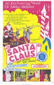 Santa Claus Movie Poster Print featuring festive holiday imagery.