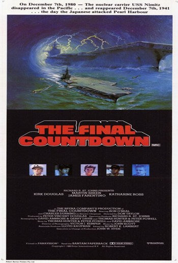 The Final Countdown Movie Poster Print featuring vintage sci-fi design.