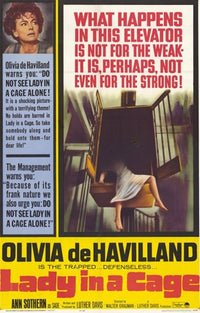 Lady in a Cage Movie Poster Print showcasing cinematic suspense and drama.