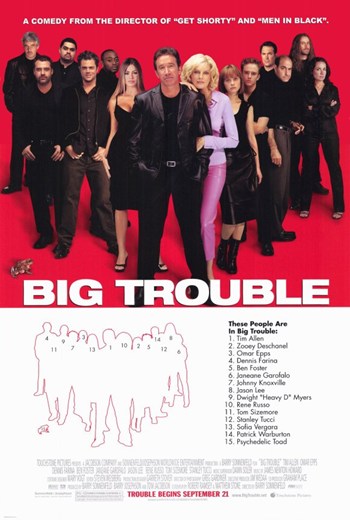 Big Trouble Movie Poster Print featuring vibrant artwork