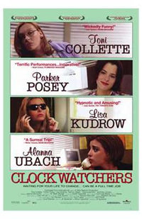 Clockwatchers Movie Poster Print featuring iconic film design.