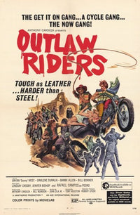 Outlaw Riders Movie Poster Print showcasing action and adventure.