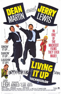 Living it Up Movie Poster Print showcasing vibrant colors and dynamic design.