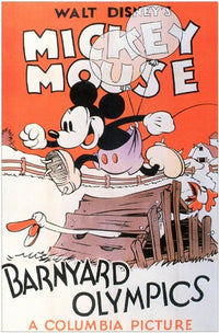 Barnyard Olympics Movie Poster Print showcasing fun animated characters.
