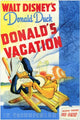 Donald's Vacation Movie Poster Print showcasing Donald Duck in an adventurous scene.