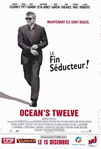 Ocean's Twelve Movie Poster Print featuring stylish heist theme.