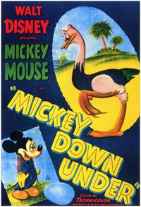 Mickey Down Under Movie Poster Print featuring Mickey Mouse in Australia
