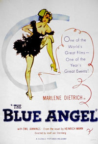Blue Angel Movie Poster Print showcasing classic film art.