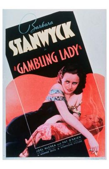 Gambling Lady Movie Poster Print showcasing classic cinema art