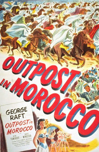 Outpost in Morocco Movie Poster Print showcasing classic film art.