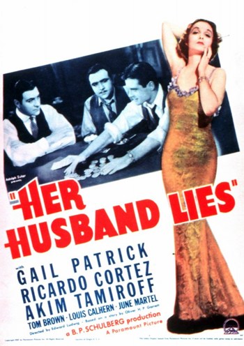 Her Husband Lies Movie Poster - dramatic film artwork