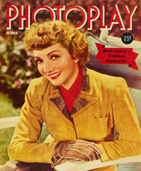 Claudette Colbert Movie Poster Print showcasing classic Hollywood elegance.