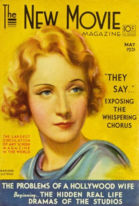 Marlene Dietrich Movie Poster Print featuring classic Hollywood elegance.
