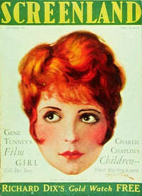 Clara Bow Movie Poster Print showcasing the iconic actress from classic cinema.
