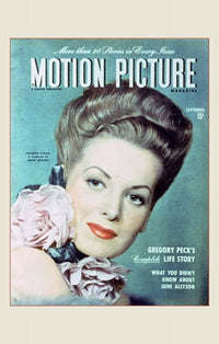 Maureen O'Hara movie poster print showcasing classic cinema beauty.