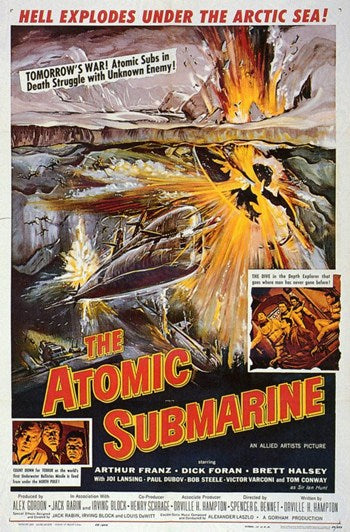 Atomic Submarine Movie Poster Print showcasing classic cinema art.