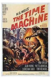 The Time Machine Movie Poster Print showcasing a classic sci-fi theme.