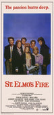 St Elmo's Fire movie poster print showcasing vibrant colors and iconic imagery.