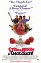 Strawberry and Chocolate Movie Poster Print featuring vibrant colors.