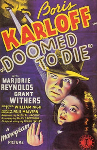 Doomed to Die Movie Poster Print showcasing classic film artwork.