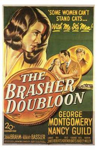 Brasher Doubloon Movie Poster Print showcasing classic film art.